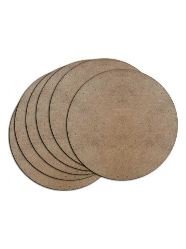 Mdf Coasters 6 Pieces 3mm Thick Coasters